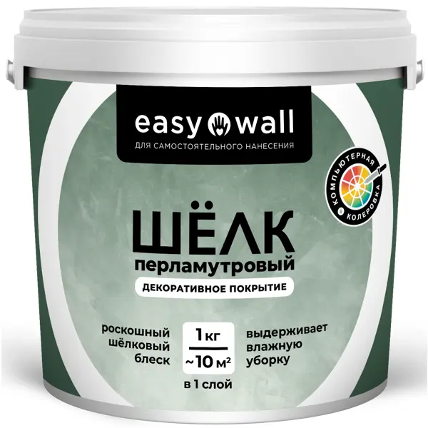 Финишное декоративное покрытие Bayramix 1 кг цвет перламутровый шелк