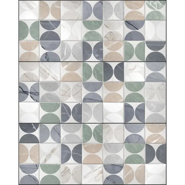 Настенная плитка Gracia Ceramica Time 02 25x60 см 1.2 м² цвет разноцветный