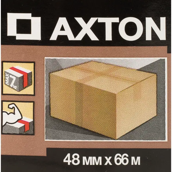 Кл упак 48ммх100м 60мкм AXTON прозр EU