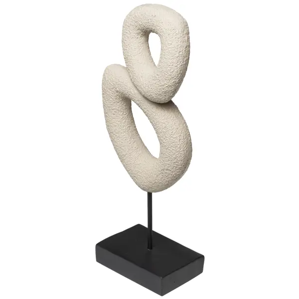 Статуэтка Асимметрия смола бежевый 29 см