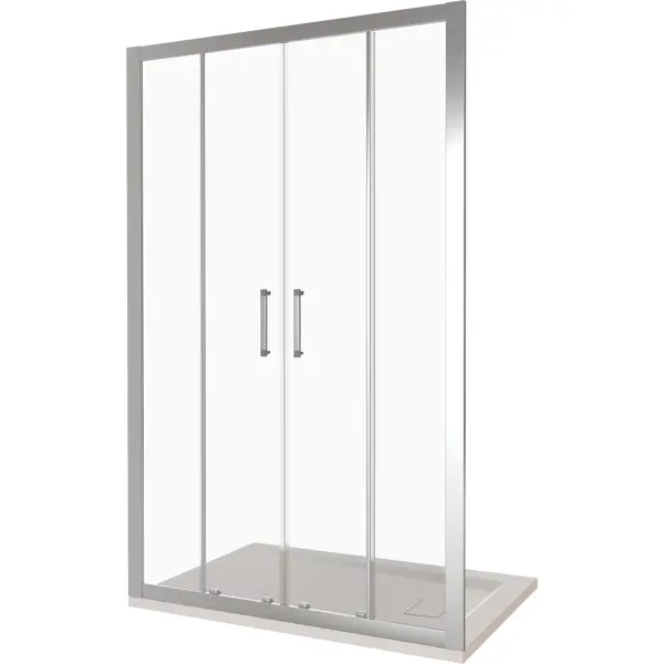 Душевая дверь в нишу Makiato WTW-TD-170-C-WE, 185x170 см хромированный профиль прозрачное стекло раздвижная