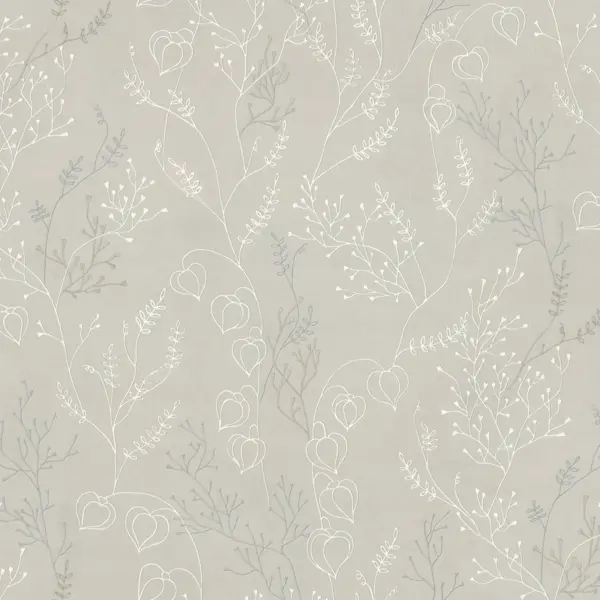 Обои флизелиновые Euro Decor Physalis бежевые 1.06 м ED7307-01