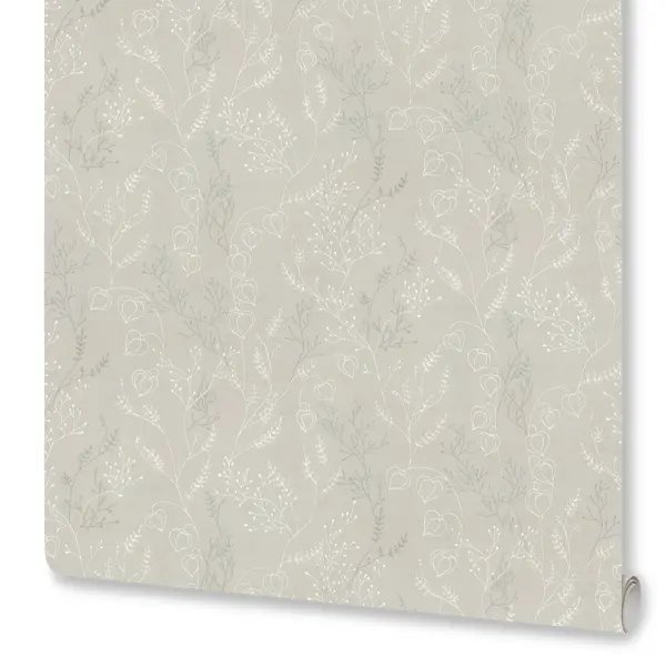 Обои флизелиновые Euro Decor Physalis бежевые 1.06 м ED7307-01