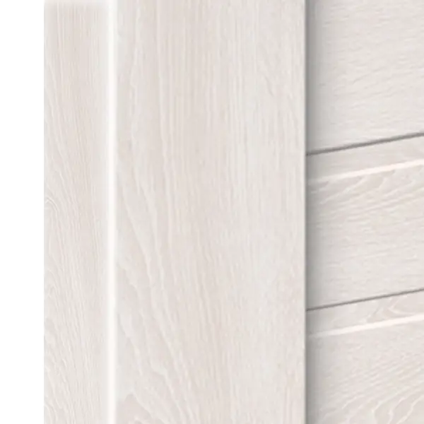 Дверь межкомнатная глухая Лайн 90x200 см Hardflex цвет дуб тернер белый без замка, без петель