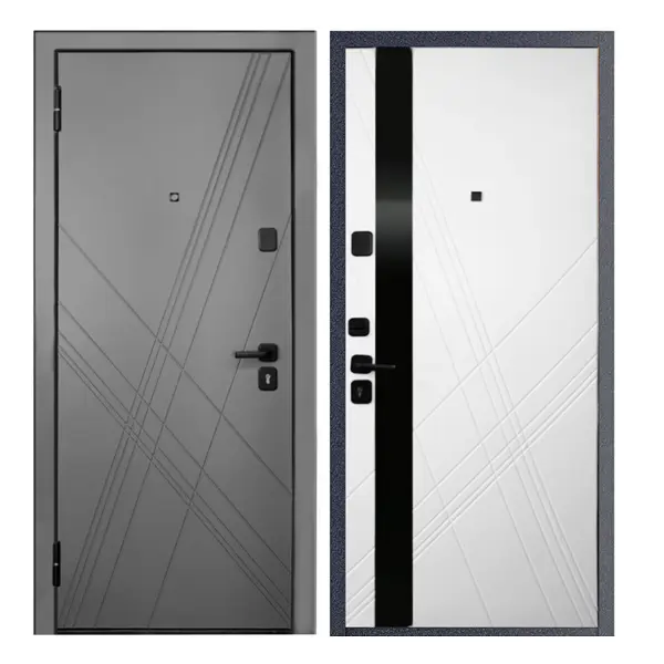 Дверь входная металлическая Home Plus 96x205 см левая белый