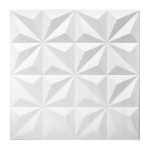 Потолочная плитка экструдированная полистирол белая Decoflair 0819L 50x50 см 2 м²