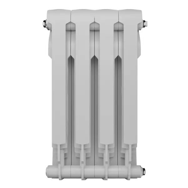 Радиатор секционный Royal Thermo BiLiner B 500/87 4 секции боковое подключение биметалл белый