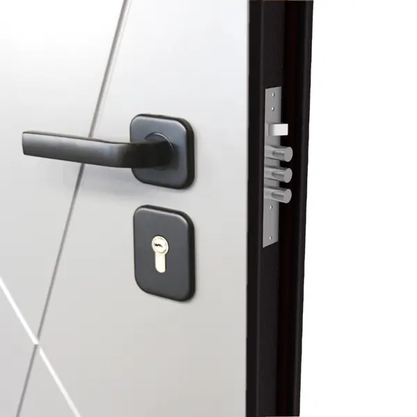 Дверь входная металлическая Home Plus 96x205 см правая белый