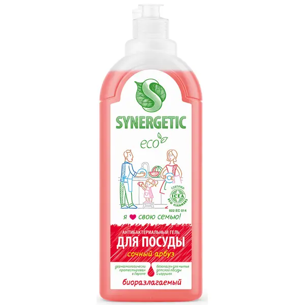 Жидкое средство для посудомоечной машины Synergetic Арбуз 1 л
