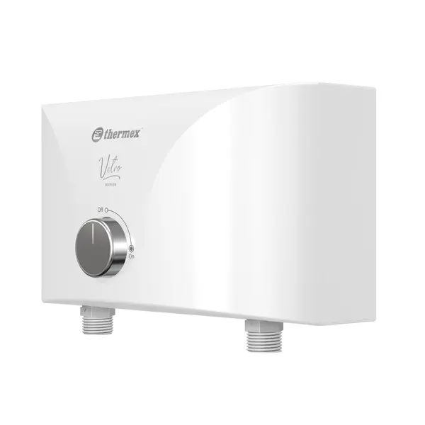 Проточный водонагреватель электрический Thermex Vetro 3500 Combi 3.5 кВт белый с душевой лейкой и краном
