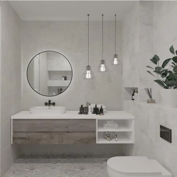 Настенная плитка Axima Оштен 30x60 см 1.62 м² матовая цвет светло-серый