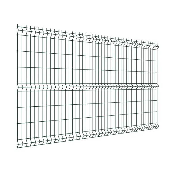 3D панель для забора Grand Line Light 2.5x1.53 м зеленый RAL 6005 3 ребра
