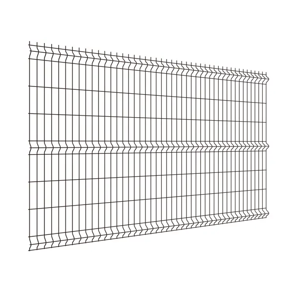 3D панель для забора Grand Line Light 2.5x1.53 м оцинкованный RAL 8017 3 ребра