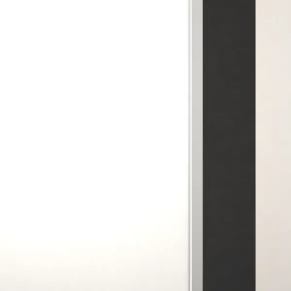 Дверь межкомнатная глухая INVISIBLE 80x200 см эмаль белый с замком
