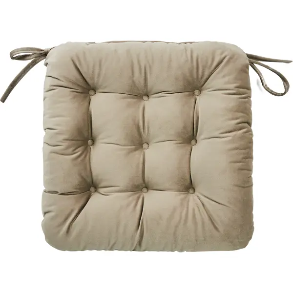 Подушка на сиденье Linen Way 40x36 см цвет серо-коричневый