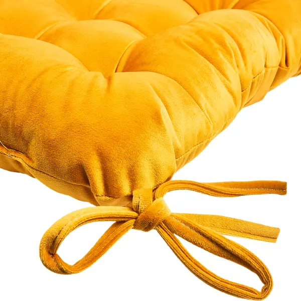Подушка на сиденье Linen Way «Solemio 1» 40x36 см цвет желтый