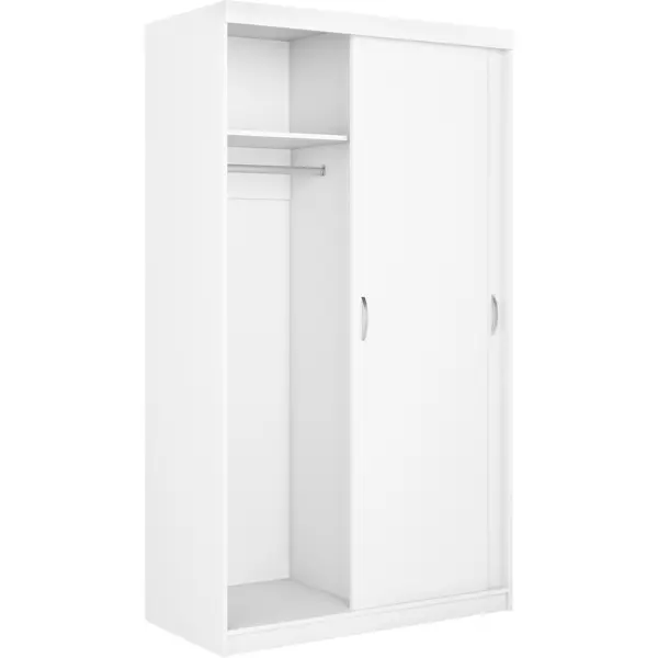 Шкаф-купе Турин с 2 дверями 120x212.3x60 см ЛДСП цвет белый