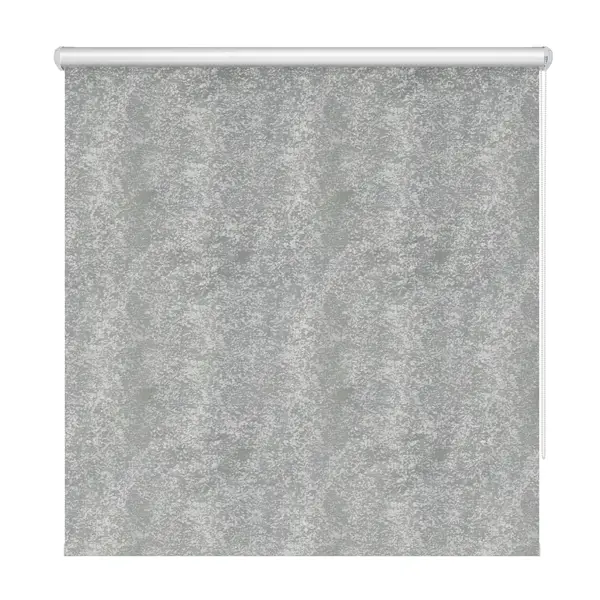 Штора рулонная блэкаут Марбл 120x160 см серая
