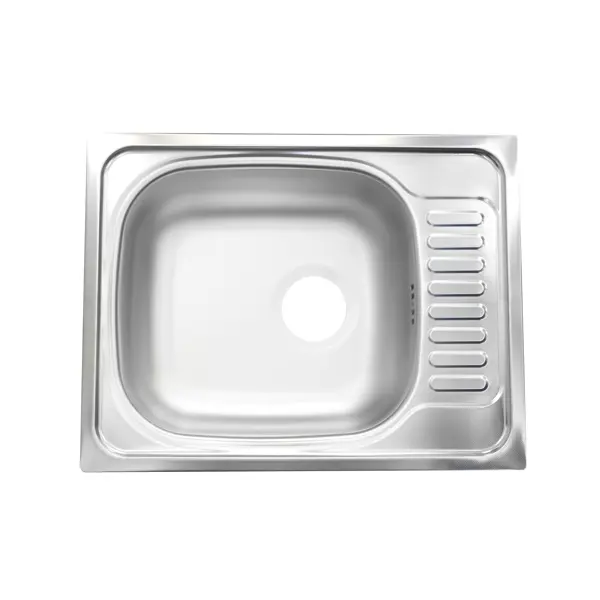 Мойка для кухни врезная с крылом Ukinox Frant 56x43.5 см глубина чаши 15.5 см нержавеющая сталь цвет серебристый