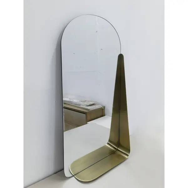 Зеркало декоративное Kreaforta Brilia Brass круг 40x78 см металл цвет латунь