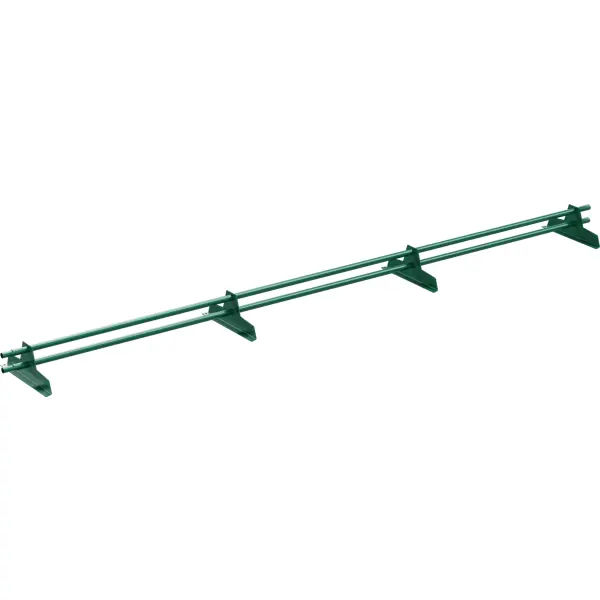Снегозадержатель трубчатый ЭКО для МЧ, ПН, мягкой кровли 3 м RAL 6005 зеленый