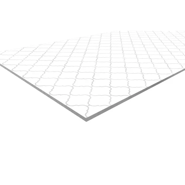 Стеновая панель Arabesque White 240x0.4x60 см АКП цвет белый