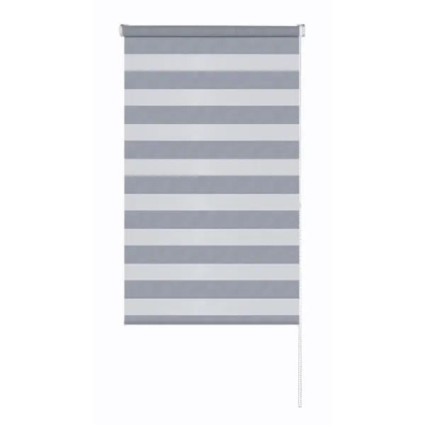 Штора рулонная день-ночь Сиберия 50x160 см серая