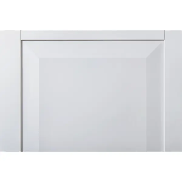 Дверь межкомнатная глухая Альпика 80x230 см ПЭТ цвет белый с замком и петлями