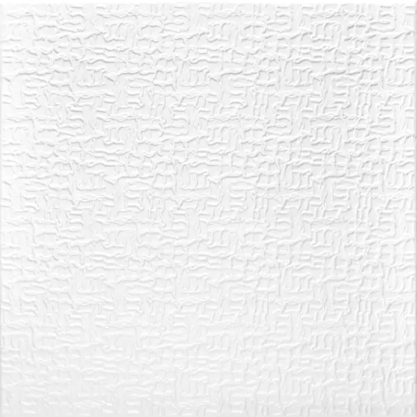 Потолочная плитка экструдированная полистирол белая Decoflair 0804L 50x50 см 2 м²