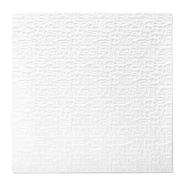 Потолочная плитка экструдированная полистирол белая Decoflair 0804L 50x50 см 2 м²