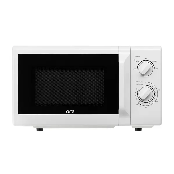 Микроволновая печь Ore MWW1 20 л 45x32.4x26.5 см ручное управление цвет белый