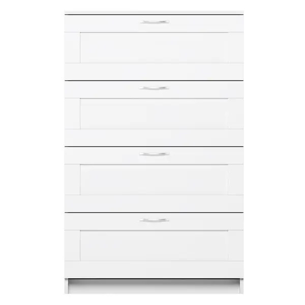 Комод Шведский стандарт Сириус 4 ящика 78.2x123.4x41.2 см Кдсп цвет белый