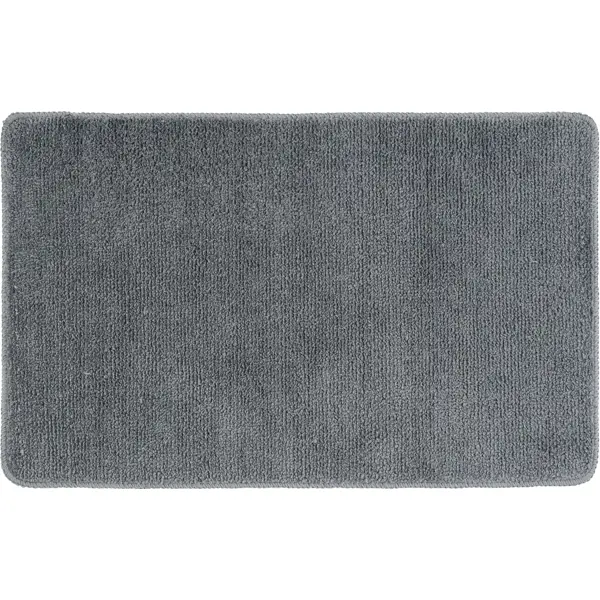Коврик для ванной Swensa Presto 50x80 см цвет графитовый