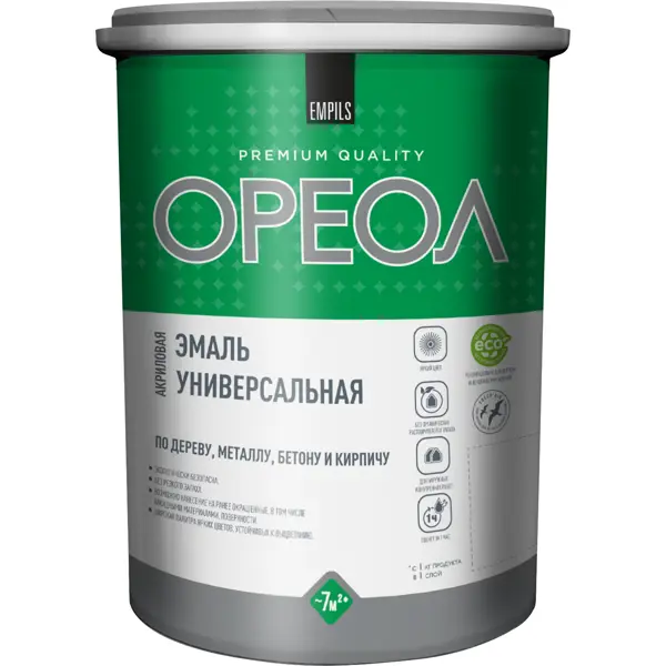 Эмаль универсальная Ореол глянцевая цвет прозрачный база С 2.4 кг