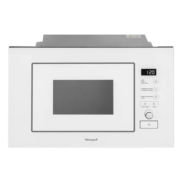 Микроволновая Печь Weissgauff Bmwo-209 Pdw Встраиваемая 20л 59.5x34.4x38.2 См Сенсорное Управление Цвет Белый