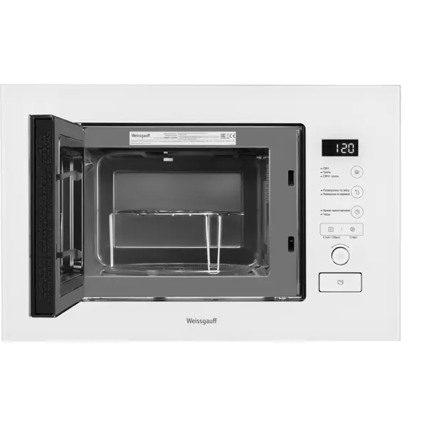 Микроволновая Печь Weissgauff Bmwo-209 Pdw Встраиваемая 20л 59.5x34.4x38.2 См Сенсорное Управление Цвет Белый