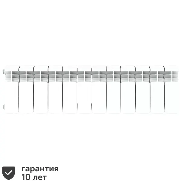 Радиатор секционный Rifar Alum RAL20012 200/90 12 секций боковое подключение алюминий белый