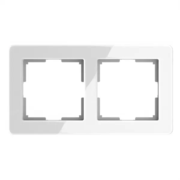 Рамка для розеток и выключателей Werkel W0022701 2 поста цвет белый