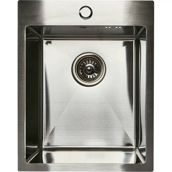 Мойка для кухни врезная M1SI Delinia 40x50 см глубина чаши 19.1 см нержавеющая сталь цвет серебро