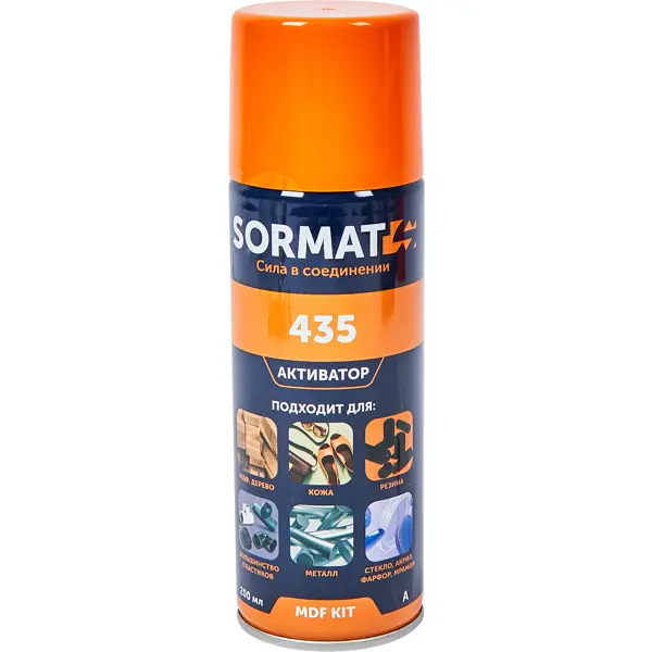 Клей универсальный Sormat MDF KIT 435 35 гр + 200 мл