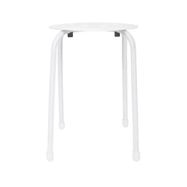 Табурет Nika ТП01 33x46x33 см ножки металл/сиденье пластик белый