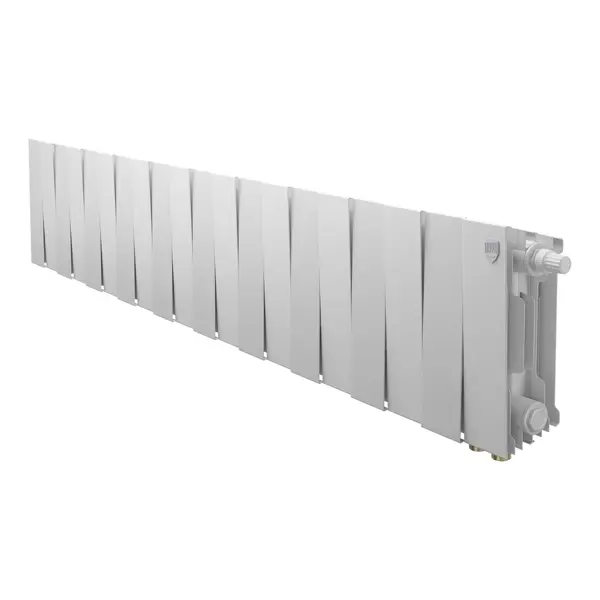 Радиатор секционный Royal Thermo PianoForte VDR80 200/10 20 секций нижнее правое подключение биметалл белый