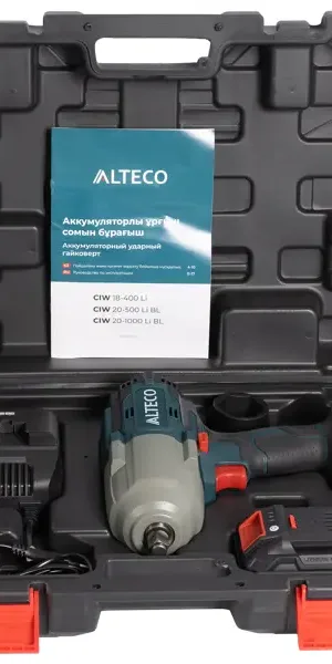 Гайковерт аккумуляторный ударный Alteco CIW 20-1000 LI BL, 20 В Li-Ion 5 Ач, 1000 Нм