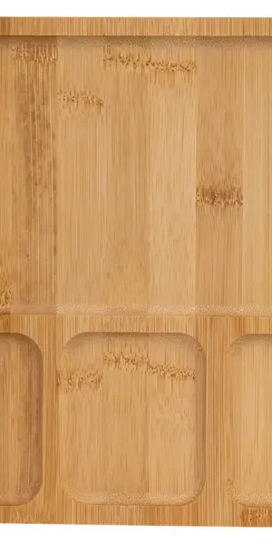 Менажница 4 отсека Vidage 21833 SQ бамбук цвет бежевый