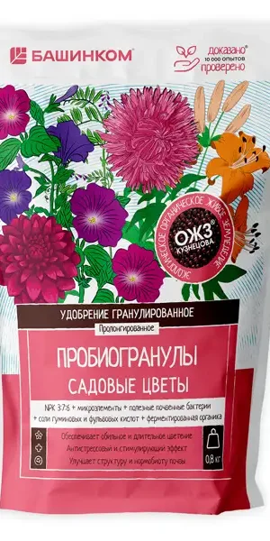 Удобрение Башинком Гуми-Оми Садовые цветы 0.8 кг