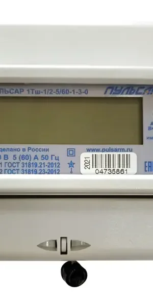 Счетчик электроэнергии RS-485 ЖКИ однофазный трехтарифный электронный 60 А