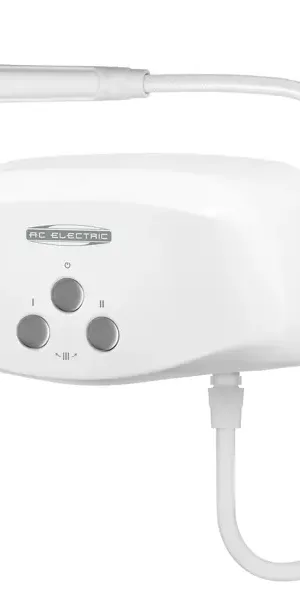 Проточный водонагреватель электрический AC Electric IWH 3.5 S 3.5 кВт серый с душевой лейкой