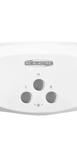 Проточный водонагреватель электрический AC Electric IWH 3.5 S 3.5 кВт серый с душевой лейкой