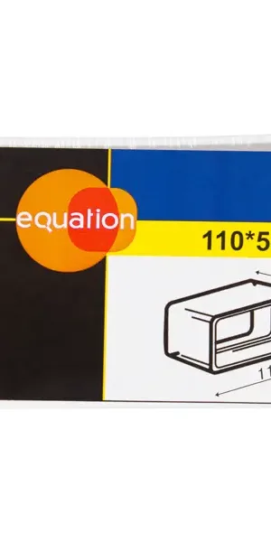 Соединитель для плоских воздуховодов Equation 55x110 пластик