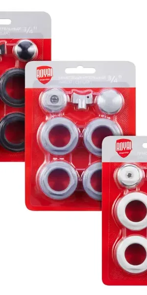 Монтажный комплект для радиатора Royal Thermo 3/4" сталь черный 7 шт.